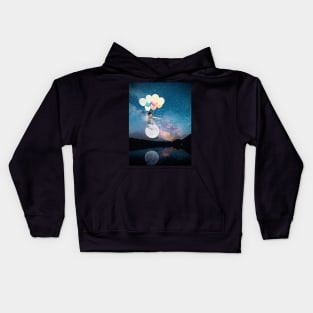 Moon Balloon Boy 3 - something is spotted! Kids Hoodie